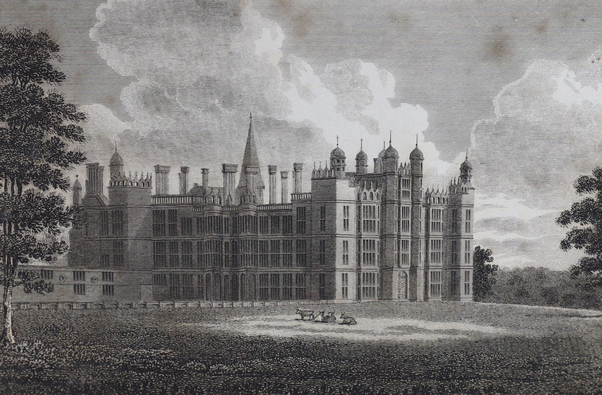 LINCS: Blore, Thomas - An Account of the Public Schools, Hospitals, and other Charitable Foundations, in the Borough of Stanford (sic) ... frontis and text engravings; old half calf and marbled boards, gilt-decorated and